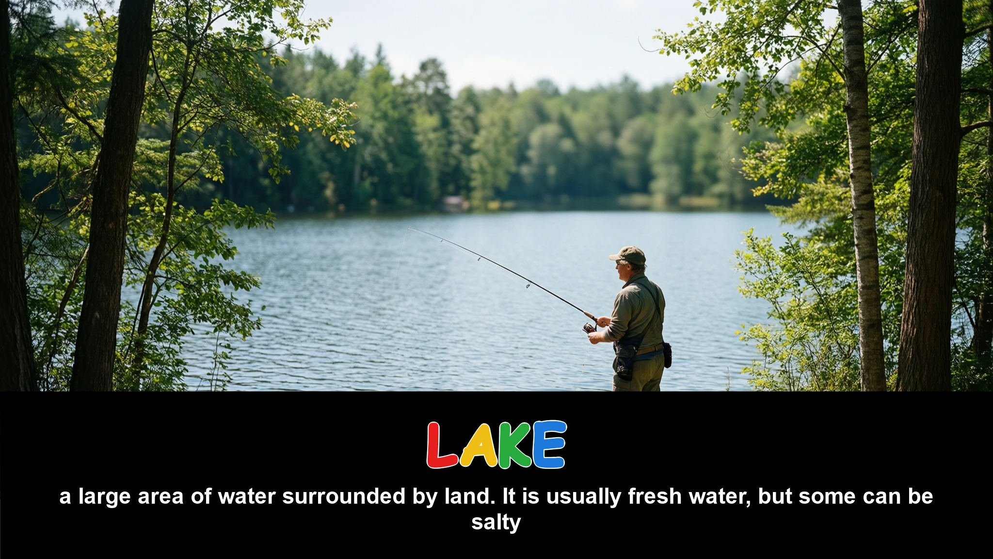 English Illustration for lake